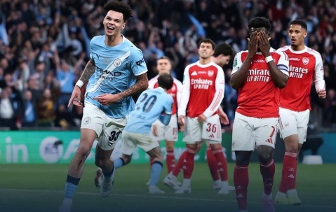 联赛杯曼城2比0阿森纳夺冠，4分钟击溃榜首队，主帅博弈瓜帅完胜