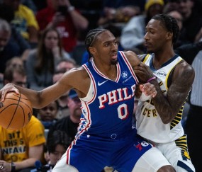 马克西32+9+8恩比德27分 76人大胜步行者