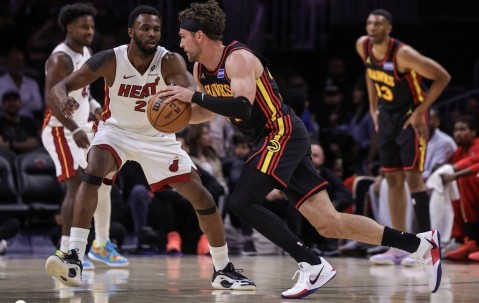 阿德巴约25+10希尔德空砍31分 热火胜老鹰